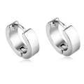 Shangjie OEM Titanium steel unisex earrings rings earrings fashion 2021 silver hoop earrings